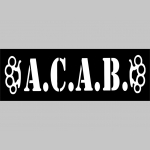 A.C.A.B. dva boxery pánske tričko (nie mikina!!) s dlhými rukávmi vo farbe " metro " čiernobiely maskáč gramáž 160 g/m2 materiál 100%bavlna